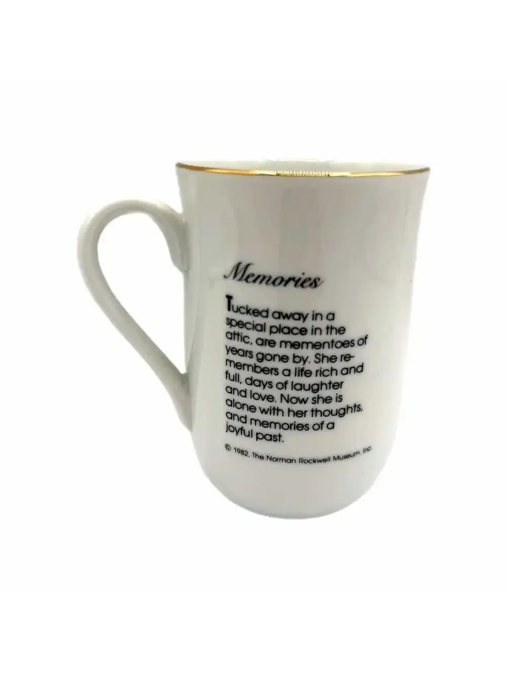 Vintage 1982 Norman Rockwell “Memories” Porcelain Mug – Museum Collection